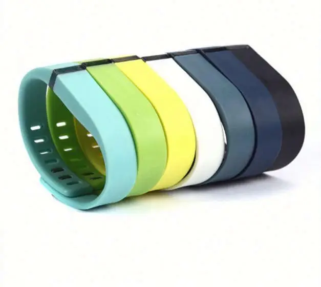 for Fitbit Flex Band Wristband Silicon Bracelet with Plastic Claps and Metal Clasp