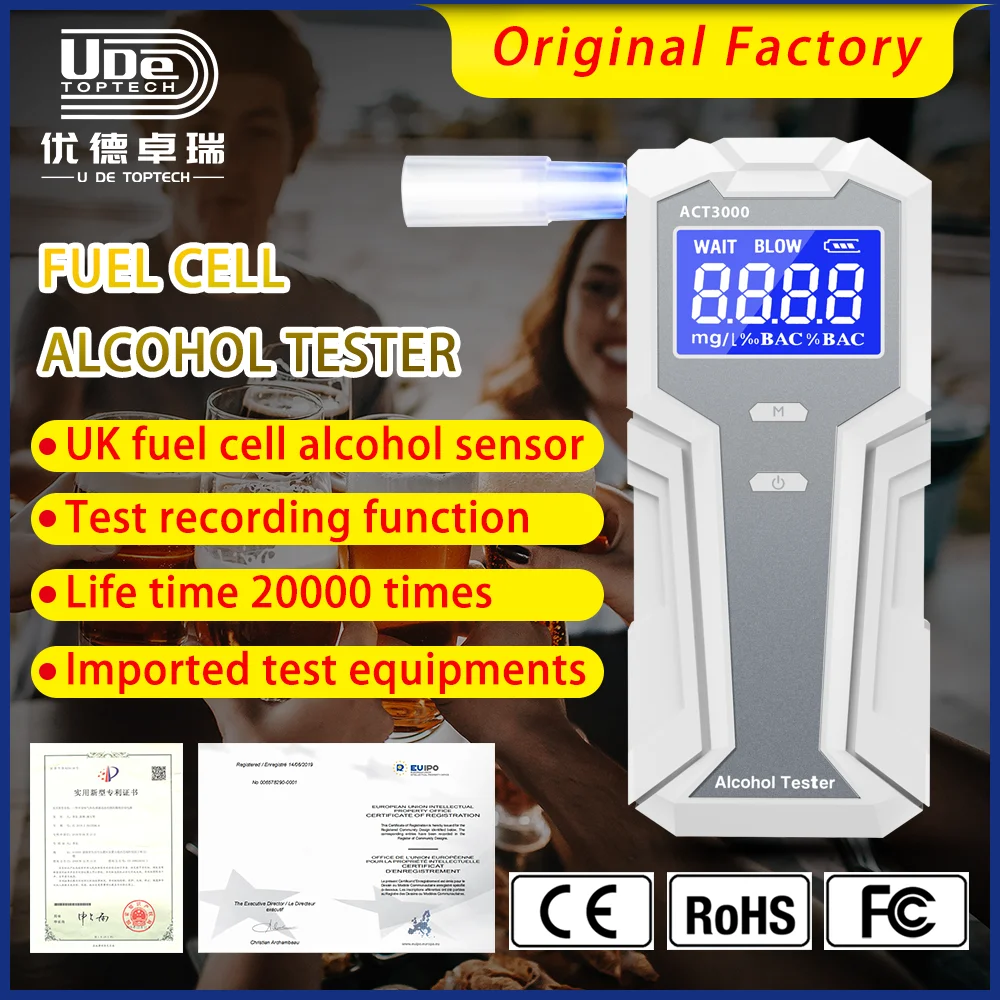 New style alcohol tester factory price drive safety digital breath alcohol beverage tester alcohol test tool