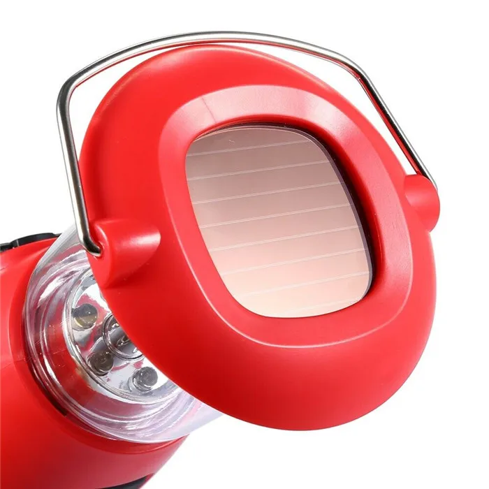 Outdoor Portable 6 LED Tent lantern Dynamo Hand crank Solar camping light Lantern for hiking Fishing