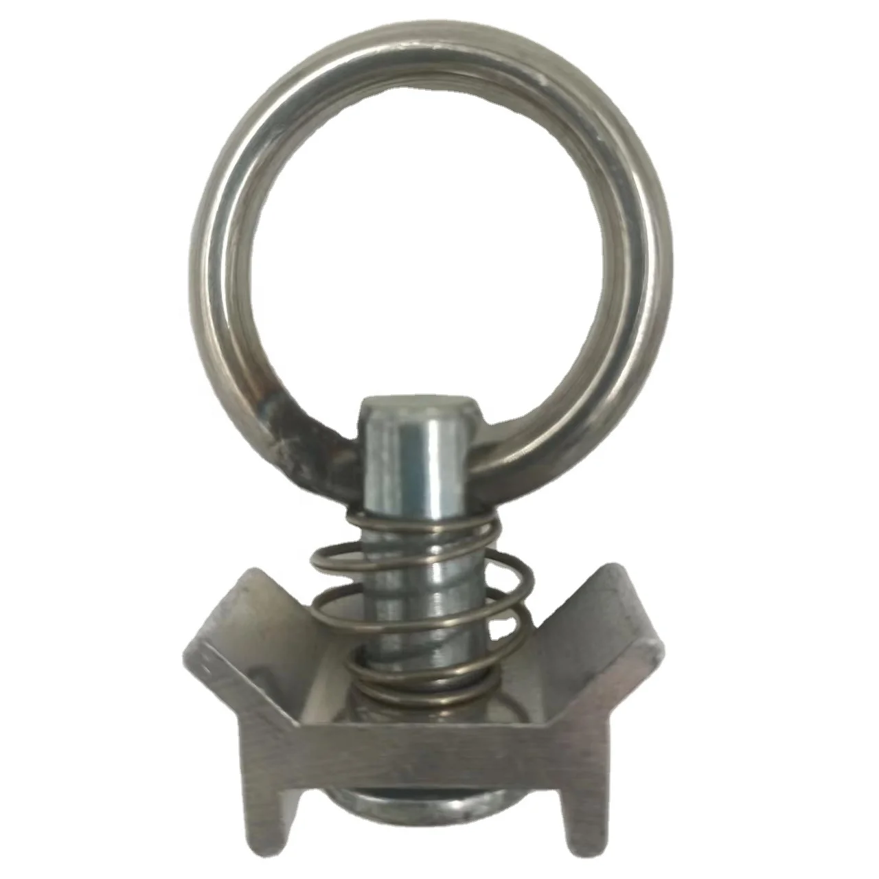 Aluminum Base Single Stud Fitting with Stainless Steel O Ring for L Track