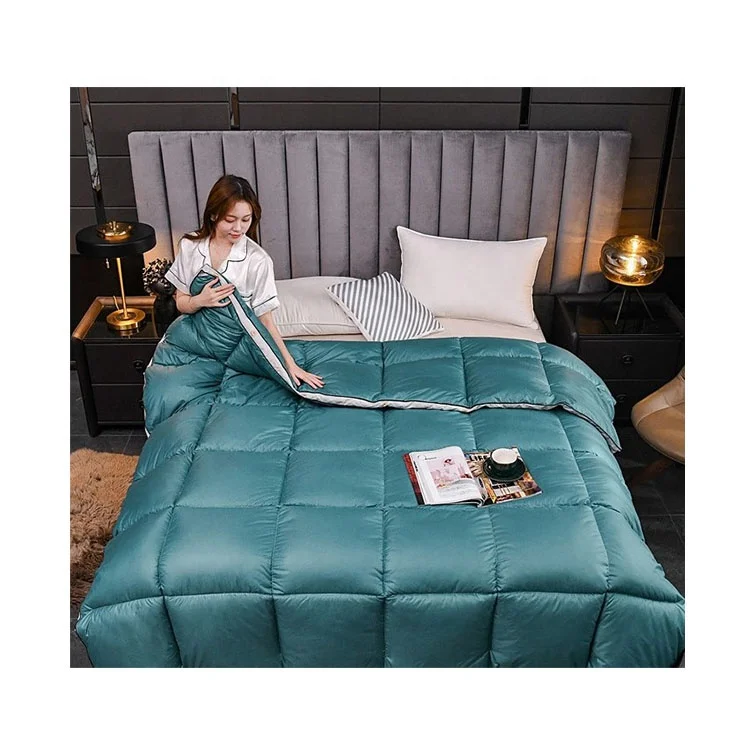 2021 Fashion Comfortable 100% Polyester Fabric Patchwork Comforter Feather Down Duvet Goose Down Duvet king size