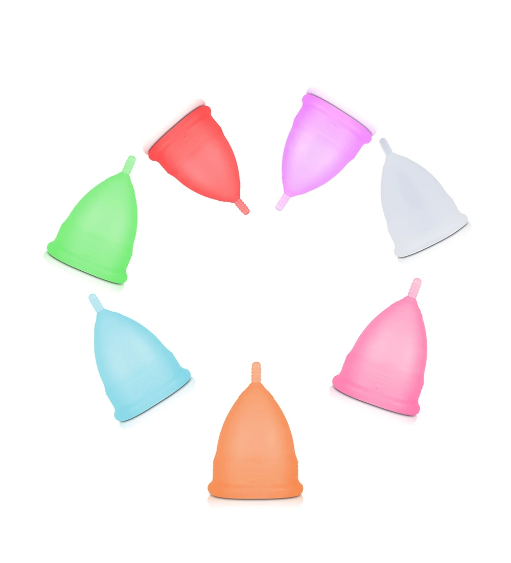 2021 Amazon Best Selling ECOAMOR ISO13485 Medical Silicone Reusable Lady Menstrual Cup for Monthly Period