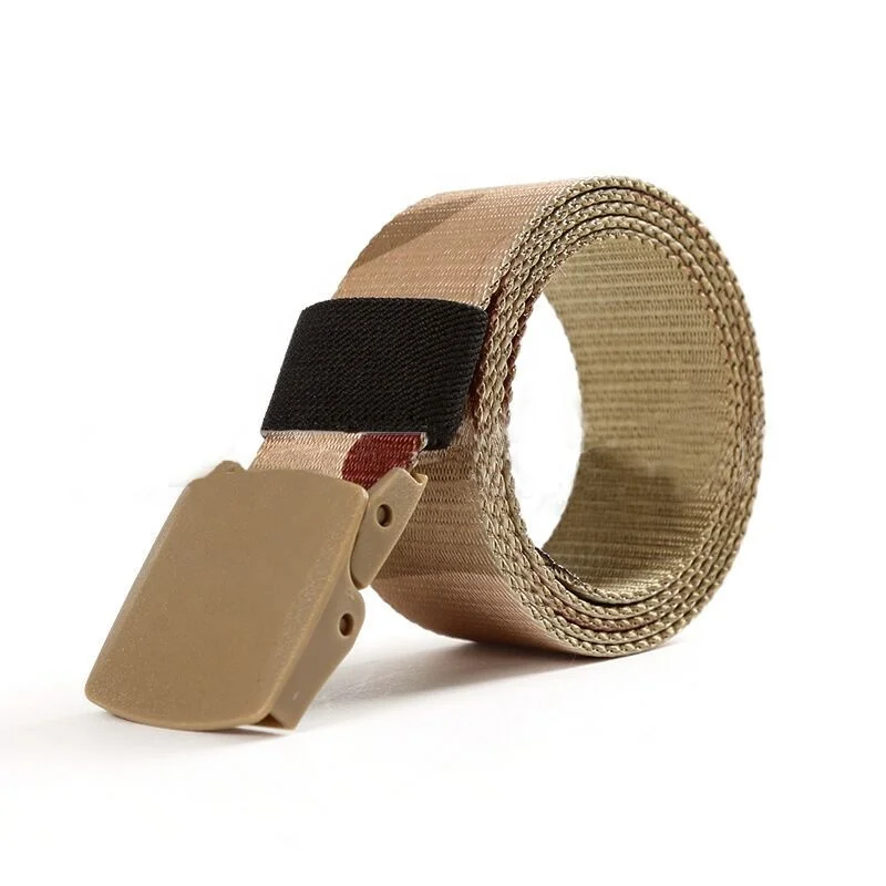 Durable Nylon Tri-color Desert Outdoor Training Belt Tactical for Hunting