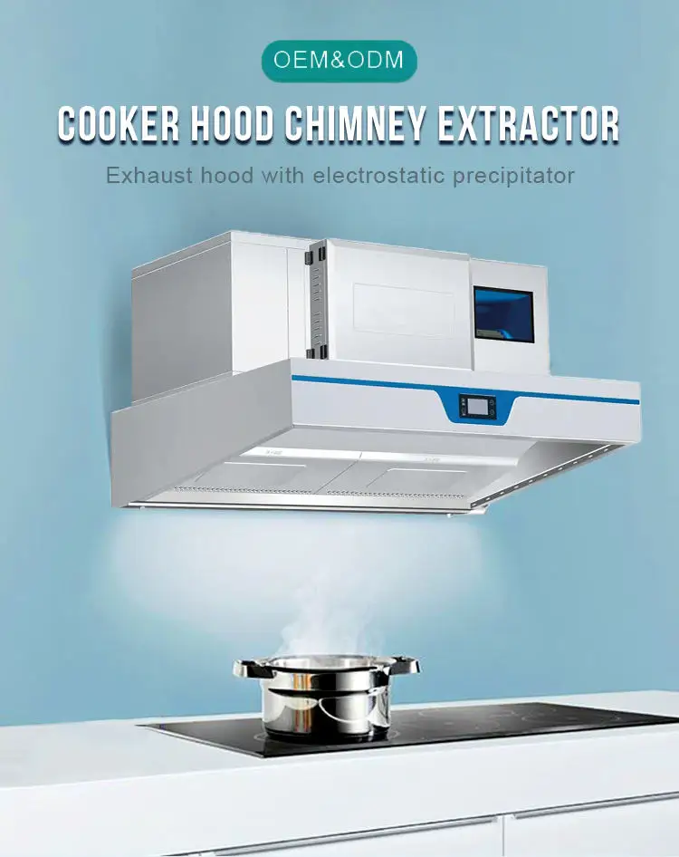 RUITAI China Supplier  Commercial Range Hood with Electrostatic Precipitator and Filter high quality high standardgood quality