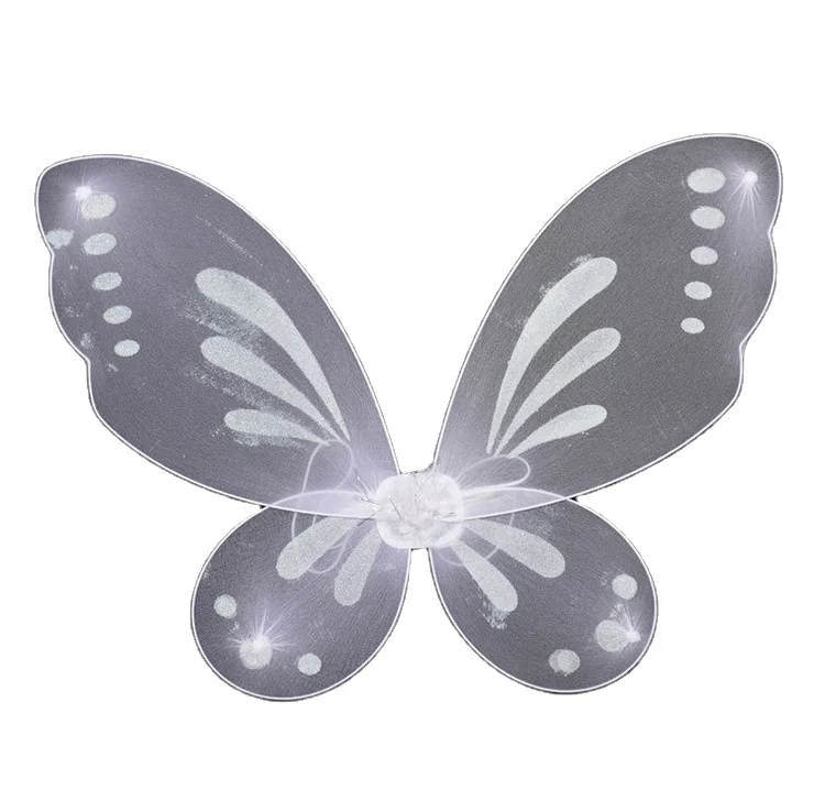 Girls Princess Butterfly Costume Wings Set Fairy Wings for Kids Dress Up Party Decorations for Birthday Parties