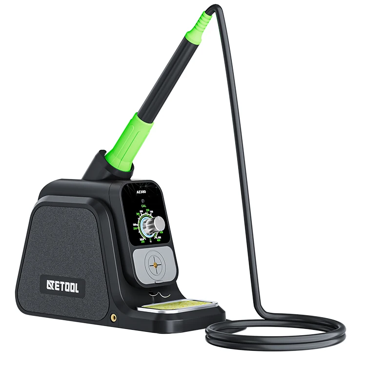 Ergonomic soldering station,soldering iron,brass wire and sponge 5 in 1 patented design, small and durable