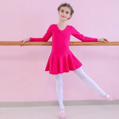  Распродажа новинка 2019 года бархатное балетное платье tutus для девочек тренировочная одежда + Одежда танцев розовый фиолетовый