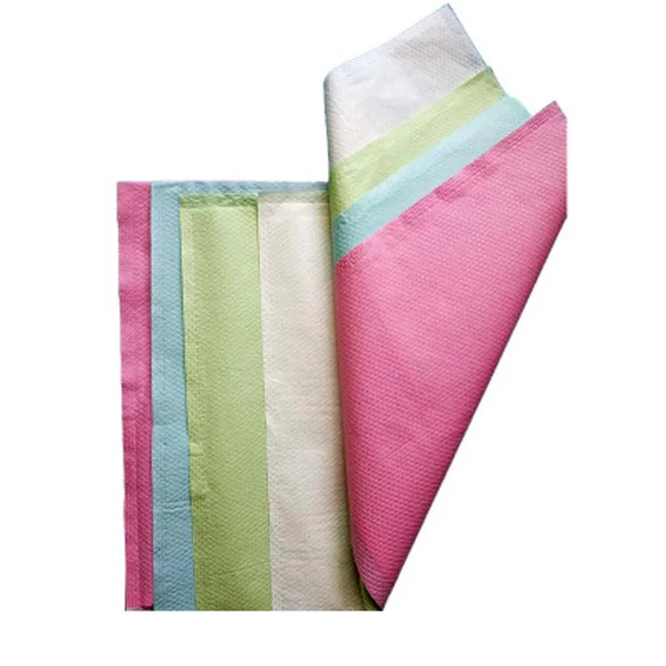 38GSM Tissue Laminated PE Poly Virgin Paper Dental Chair Headrest Cover For Dental Clinic