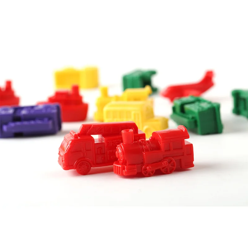 Preschool Toys of Vehicle Counters, Transport Counters Learn Counting, Colors, Sorting and Sequencing Math Manipulative