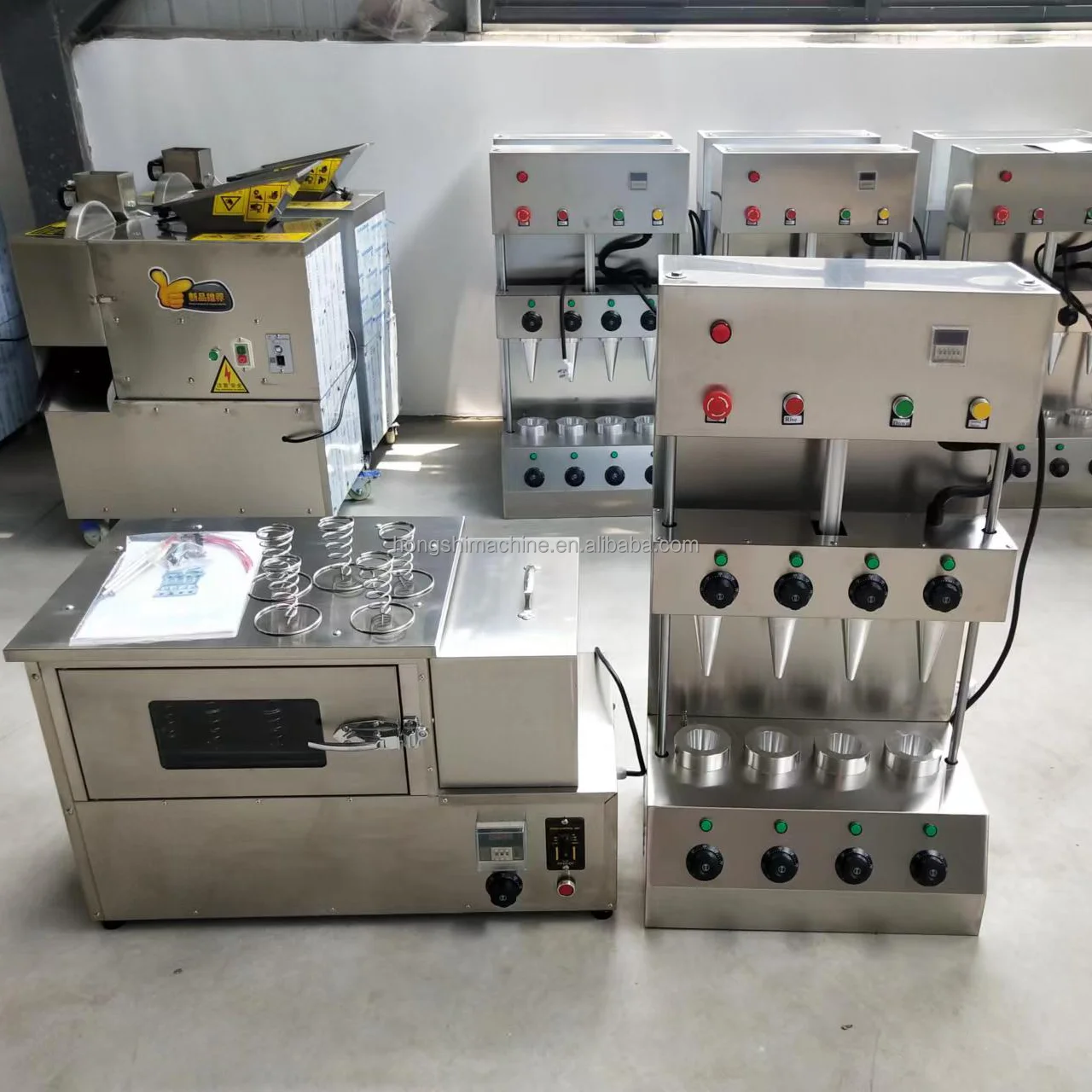 Hot Sale Automatic Pizza Making Machine Industrial Pizza Cone Vending Making Machine Pizza Mould Cones Making Equipment