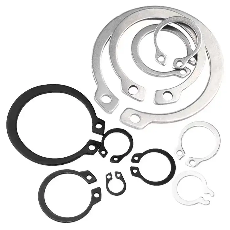 Factory Direct Sales Wholesale Price Carbon Steel SS Stainless Steel C-Type Retaining Rings Circlips For Shaft