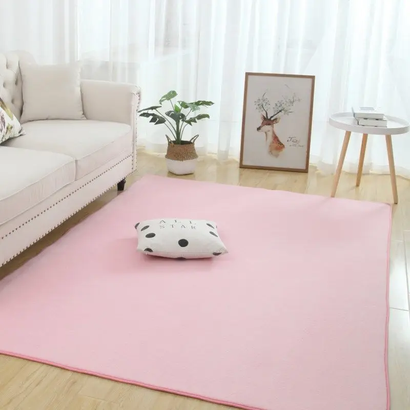 Роскошный Ультра-мягкий искусственный мех кролик пол для дома современный высокий ворс полиэстера сделанный однотонный прочный коврики для гостиной