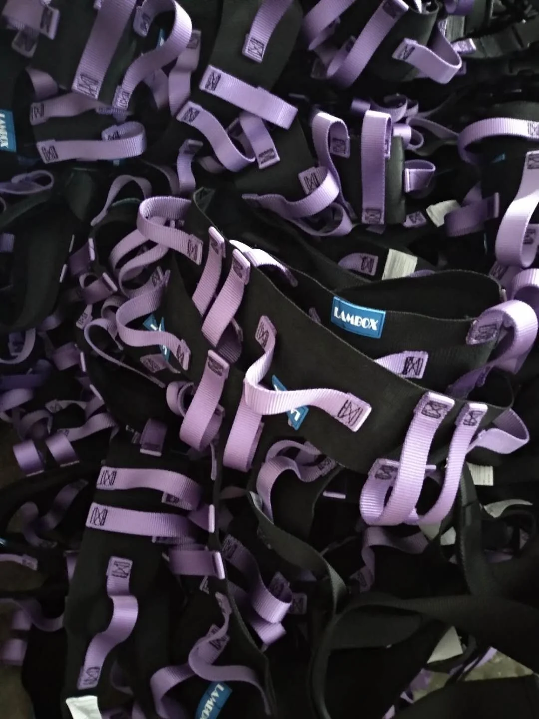 
Medical Nursing Walking Assist Aid Gait Belt Transfer Walking Belt with purple handles 