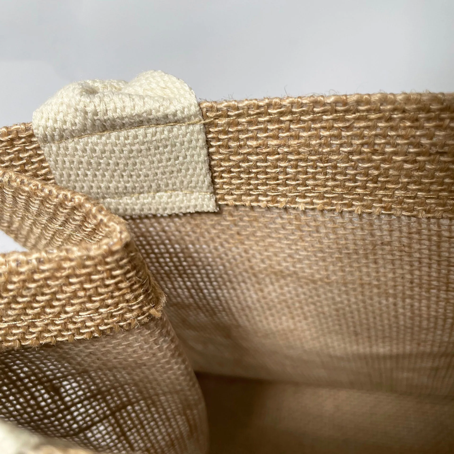 Wholesale the new listing of linen bags all hemp material environmental  jute shopping tote bag