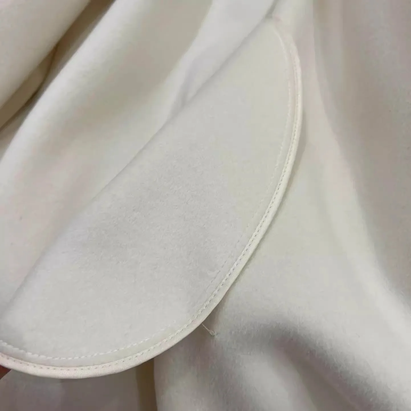 New high-grade luxury coat wool fox fur coat waist-tight double sided cotton woolen coat