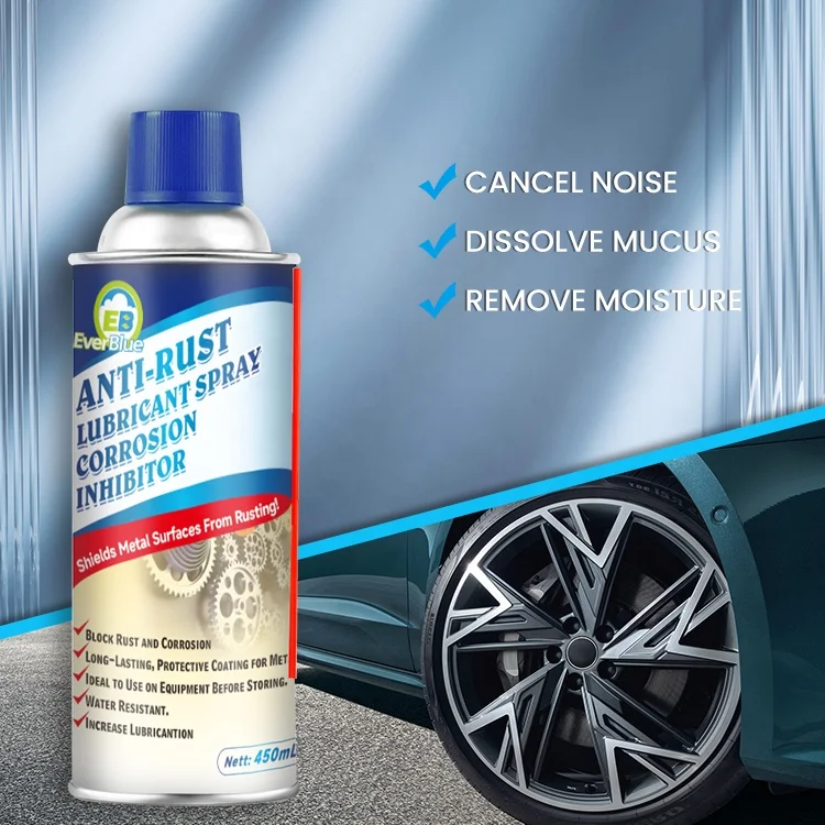 Wholesale automotive anti-rust lubricant 450ml car iron remover for cleaner spray