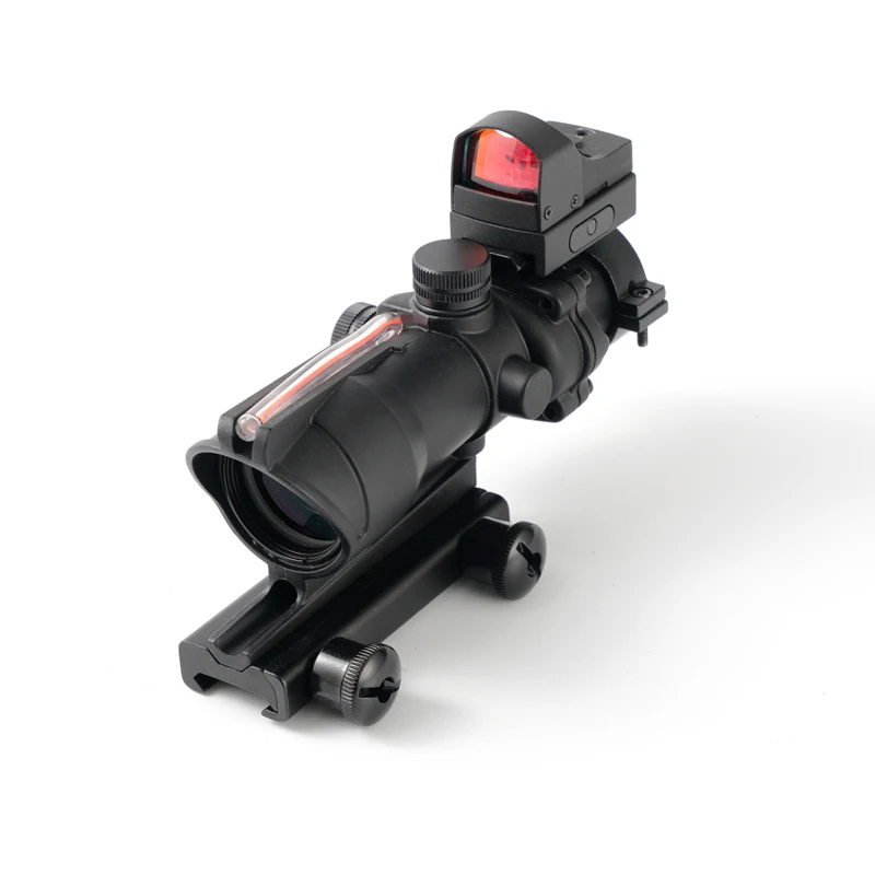 4X32 ACOG оптический красный волоконный прицел точечный для охоты