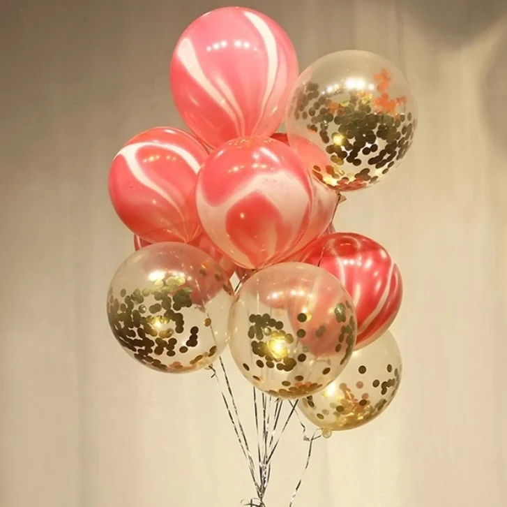 Garnet Red Chrome Gold Latex Balloons DIY Balloon Arch Garland for Birthday Baby Shower Wedding Party Decoration