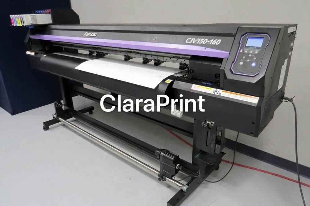 Used Mimaki CJV150-160 Wide Format 64 inch Cut & Printer with new DX7 print head