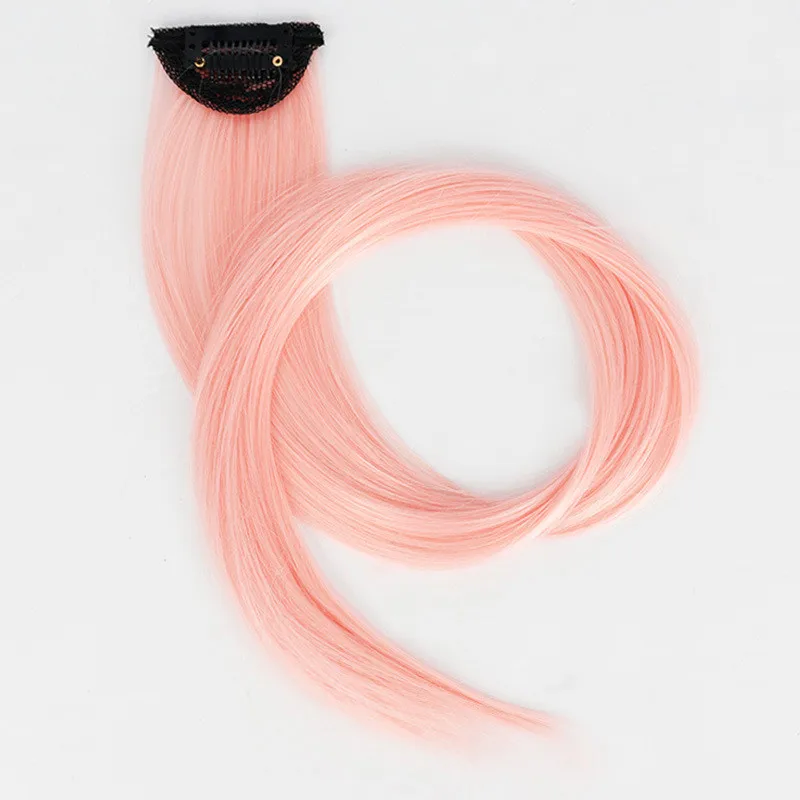 Монохроматический парик подвесной ушной краситель длинный прямой зажим для волос цветные неоставляющие следов волосы наращивания центрифуга женский