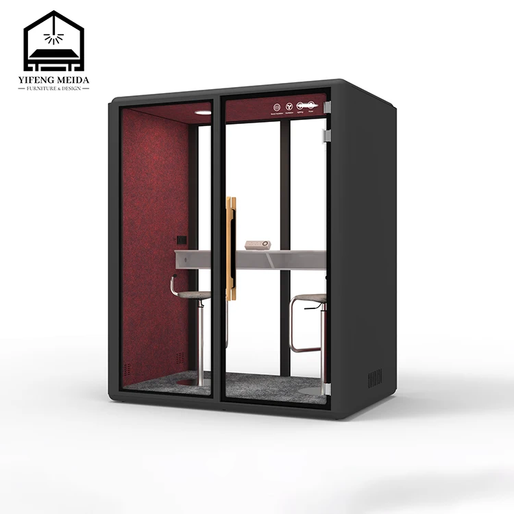 Indoor Meeting Steel Booth Soundproof Portable Studio Acoustic Privacy Office Pod Silent Cabin