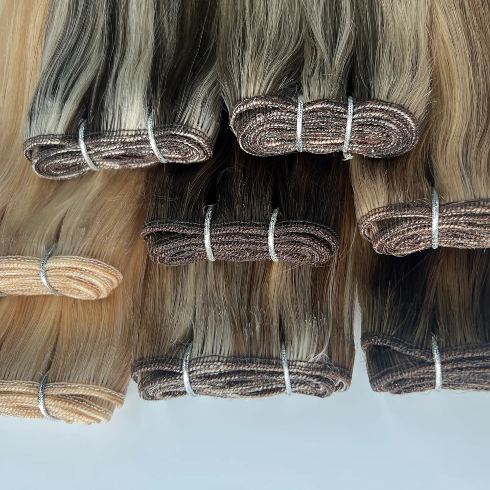 Balayage Remy Machine Weft,Cuticle Align Virgin Bundle Hair Vendors,Double Drawn Sew In Human Hair Wefts