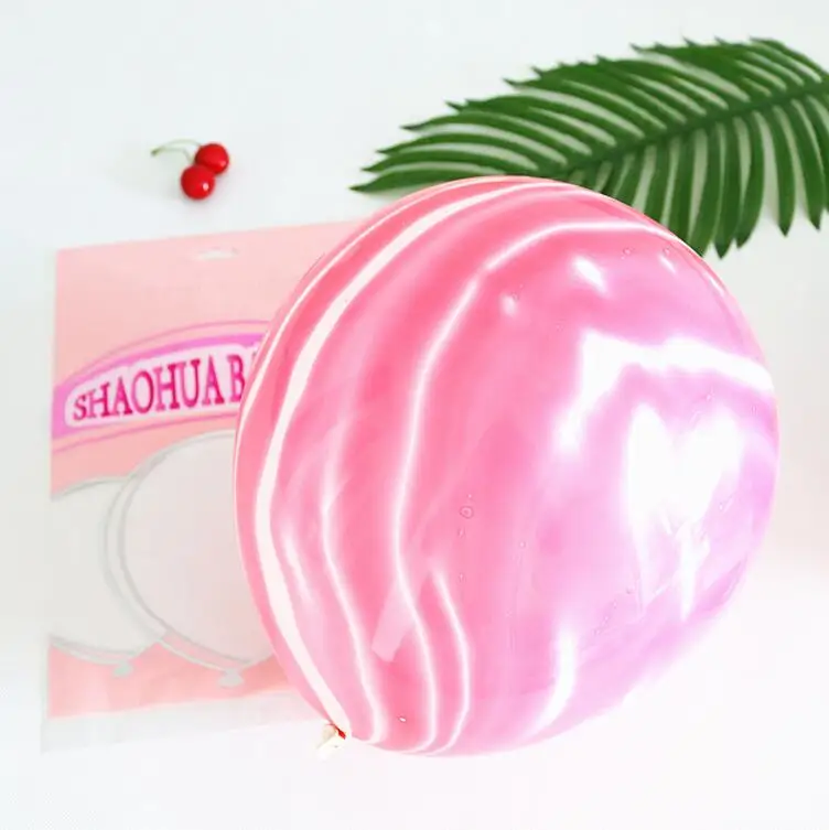 
Amazon popular china festival decoration multi color marble balloon custom color print beautiful marble latex balloon 