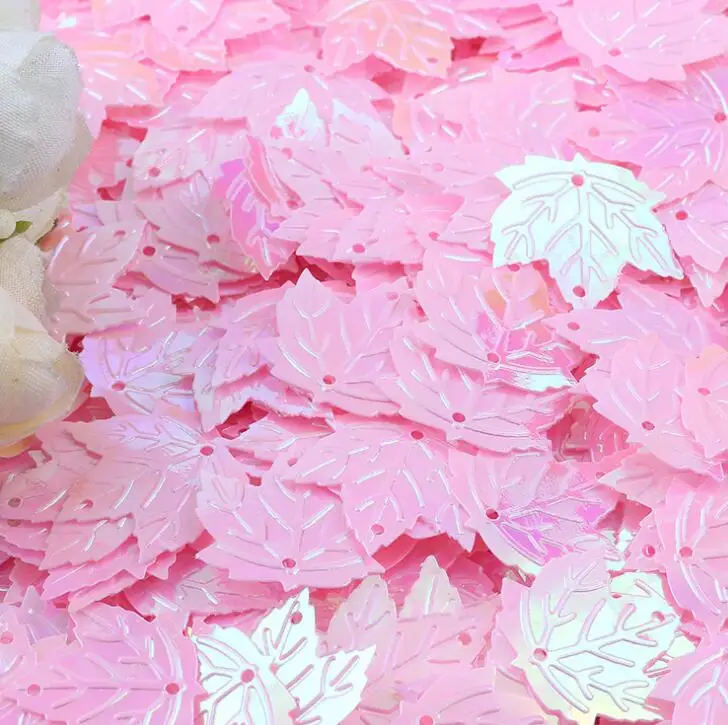 Leaf Shape prom dress sequin Shine sequin fabric wholesale