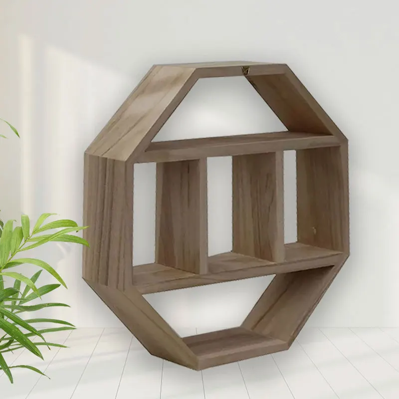 wholesale pretty wooden home decor decorative wall shelf
