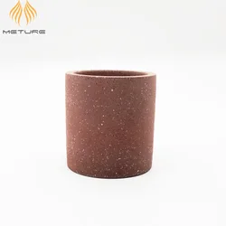 Various Red grey white terrazzo cement flower planters indoor