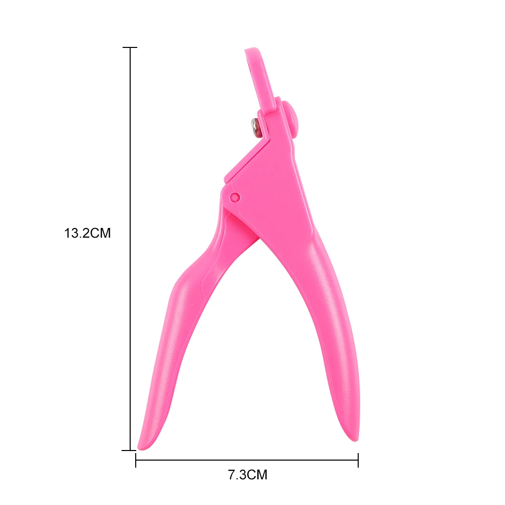 High Quality Professional Manicure/Pedicure Acrylic False Nail Art Tips Clippers Edge Cutter Pink Nail Nipper Tools Stainless Steel sample