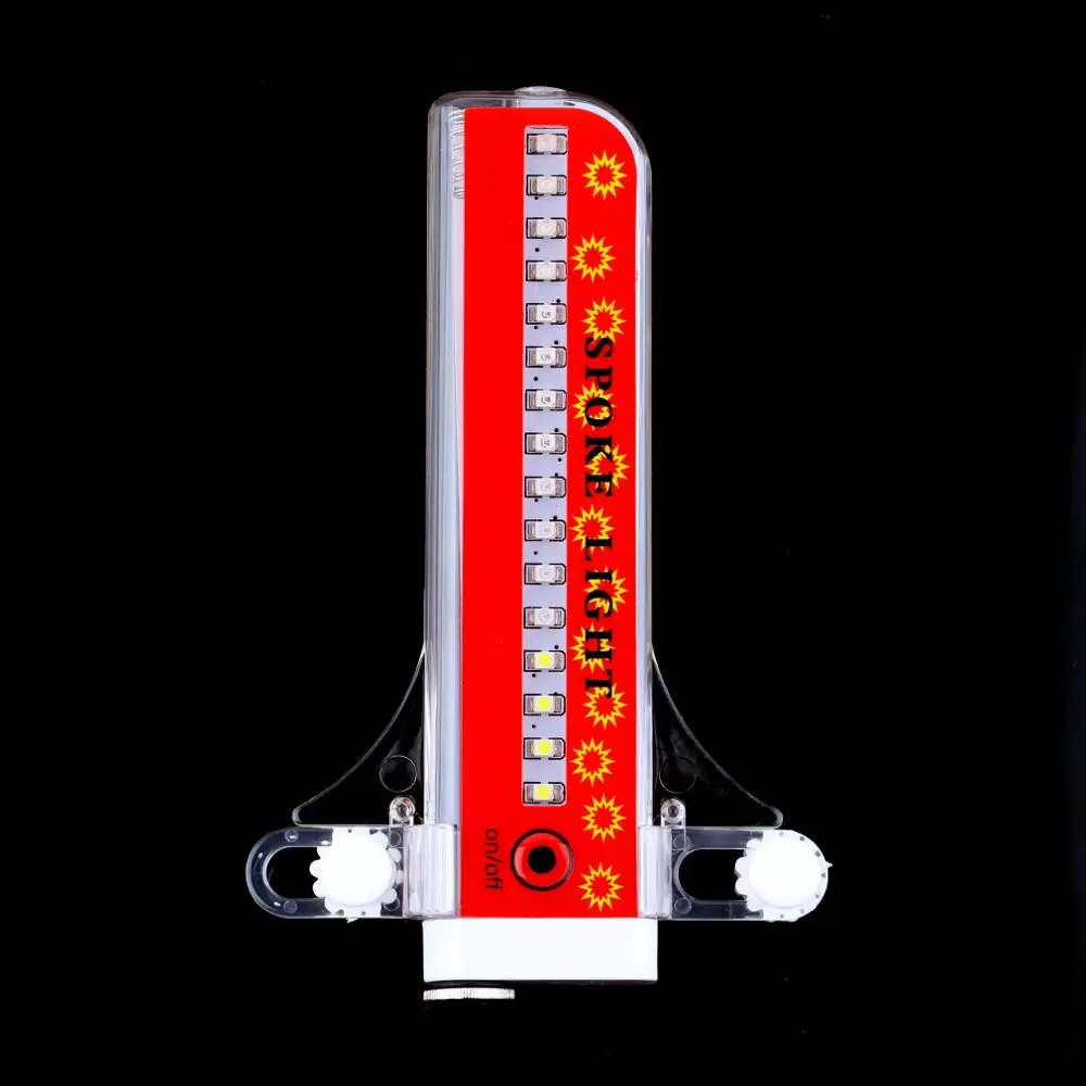 Two Sides 32 LED 32-pattern Waterproof Bicycle Wheel Spoke Light Colorful Rainbow Bike Light Fixed on Bicycle Spoke