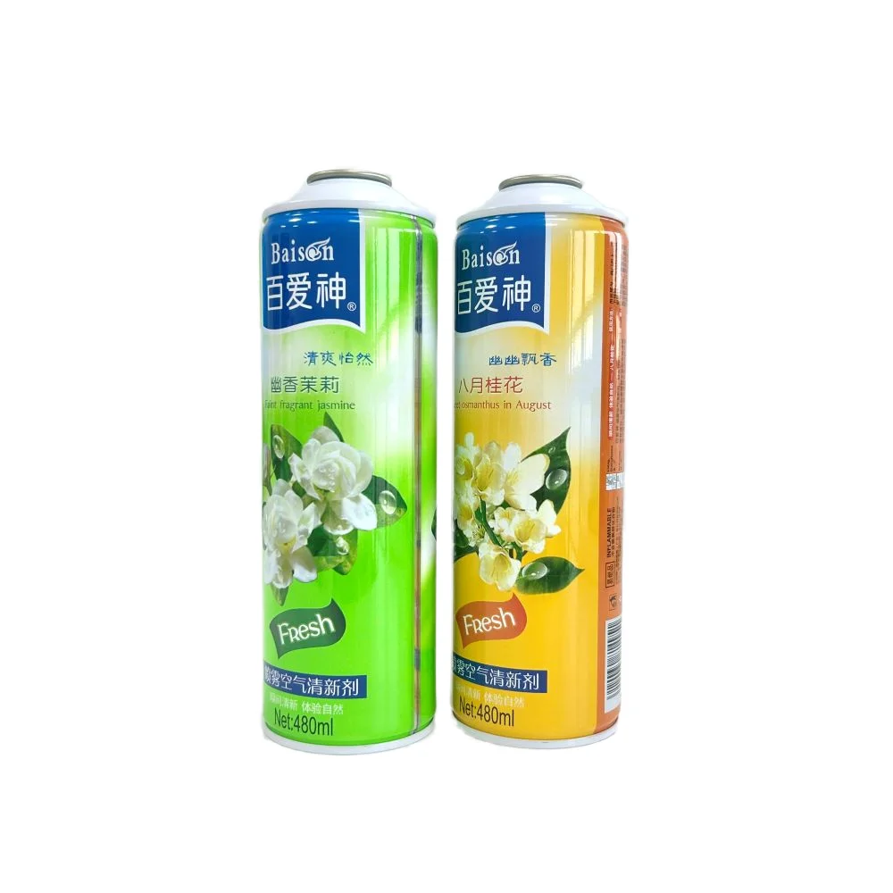 Factory Refillable Metal Perfume Spray Bottle Air Freshener Aerosol Can 480ml
