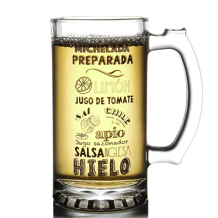 Jaton Stock High Quality 1 Liter 1.5 Liter 0.5L Big Giant Beer Pitcher Glass