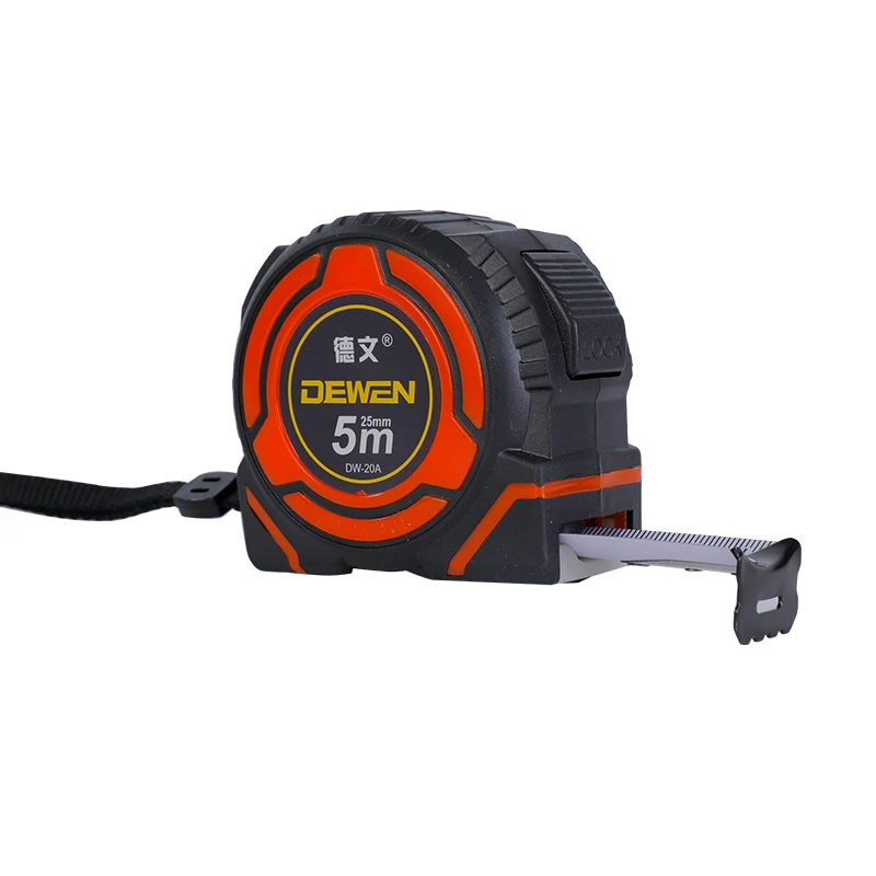 DEWEN factory China 3m/5m/7.5m/10m 16ft 25ft Hand Tools Retractable Magnetic Steel Measuring Tape Custom Logo Tape Measures