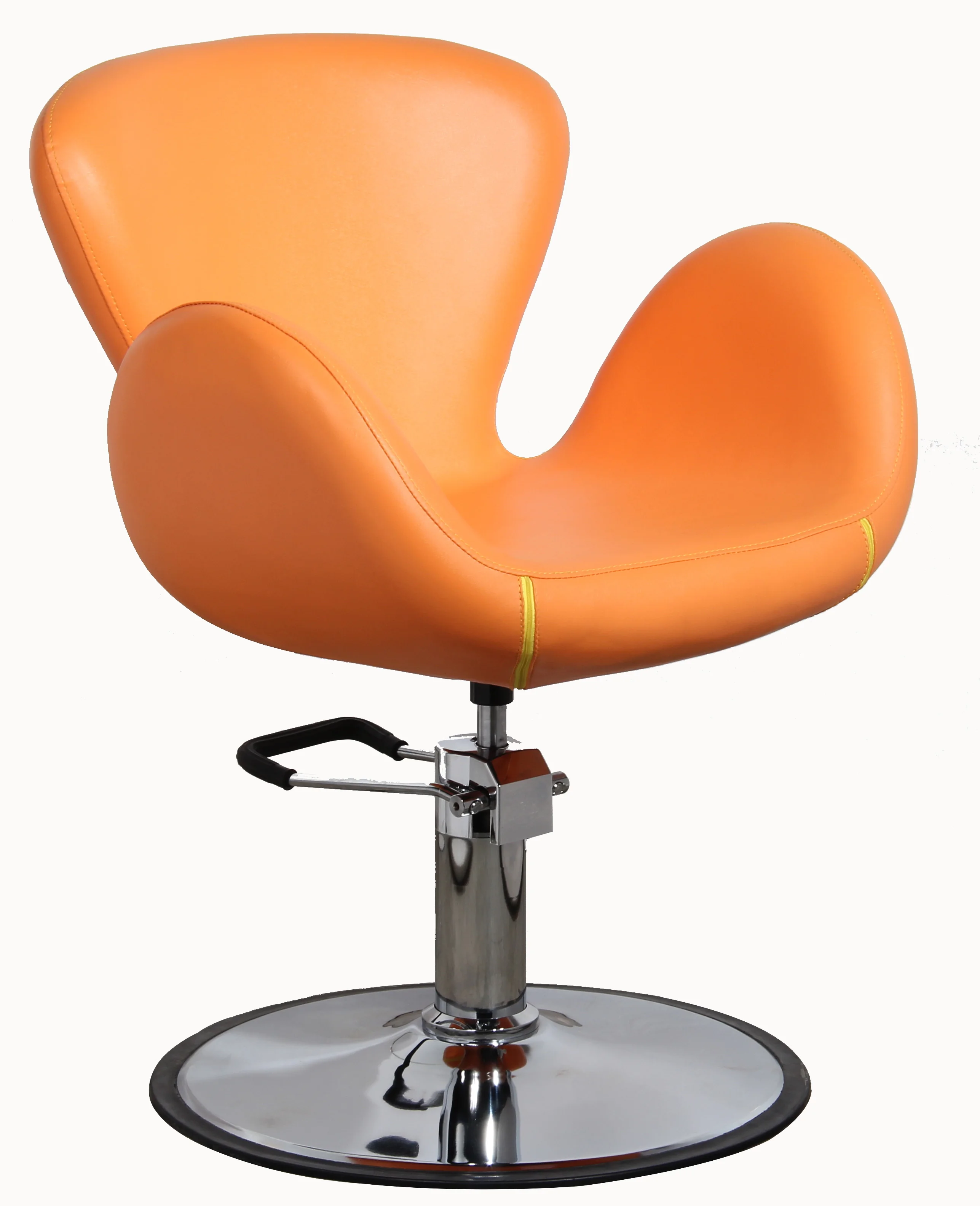 
Hot Geared Raising Leather Styling Chair Salon Barber Orange Pink  (60825190582)
