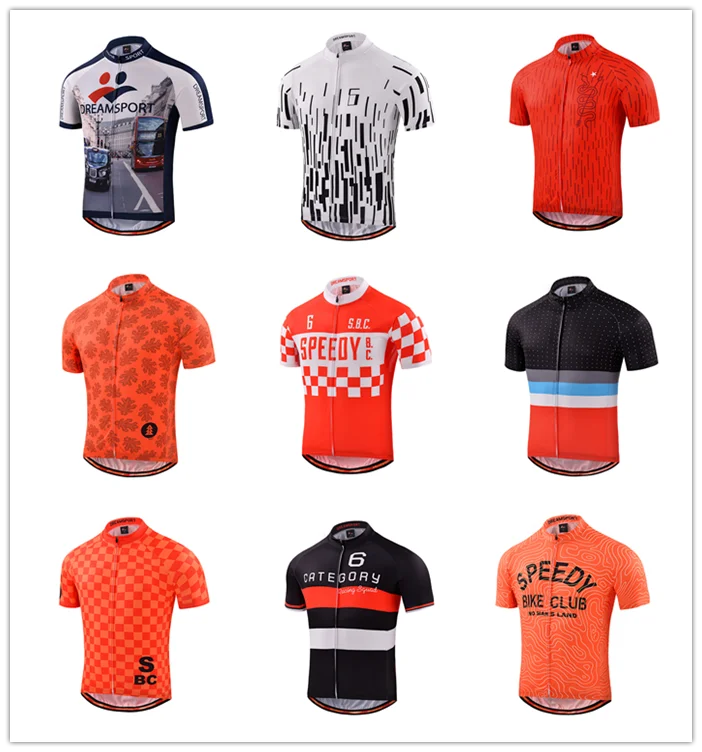 High Quality OEM Team Design Men Custom Pro Short Sleeve Cycling Jersey Custom Sublimation Print Logo Bicycle Cycling Jersey