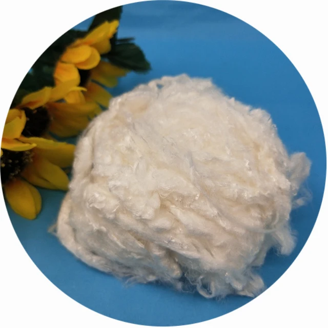 100% Сырье 1,2d 38 мм Чистое Белое бамбуковое волокно