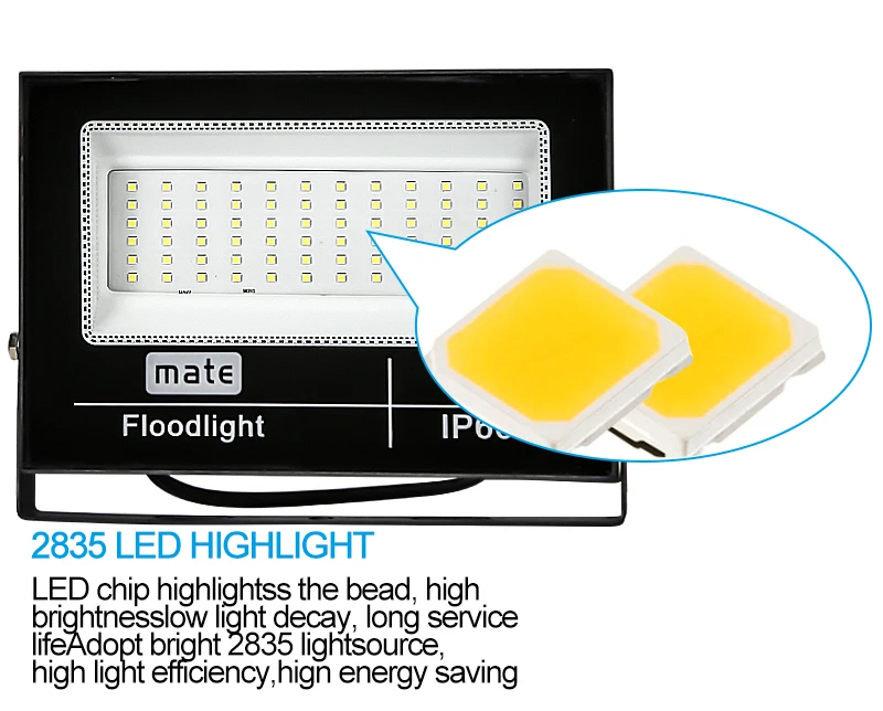 2022 NEW 50 100 150 200 Watt Flood Light 110V 120V Volleyball Court Led Floodlight