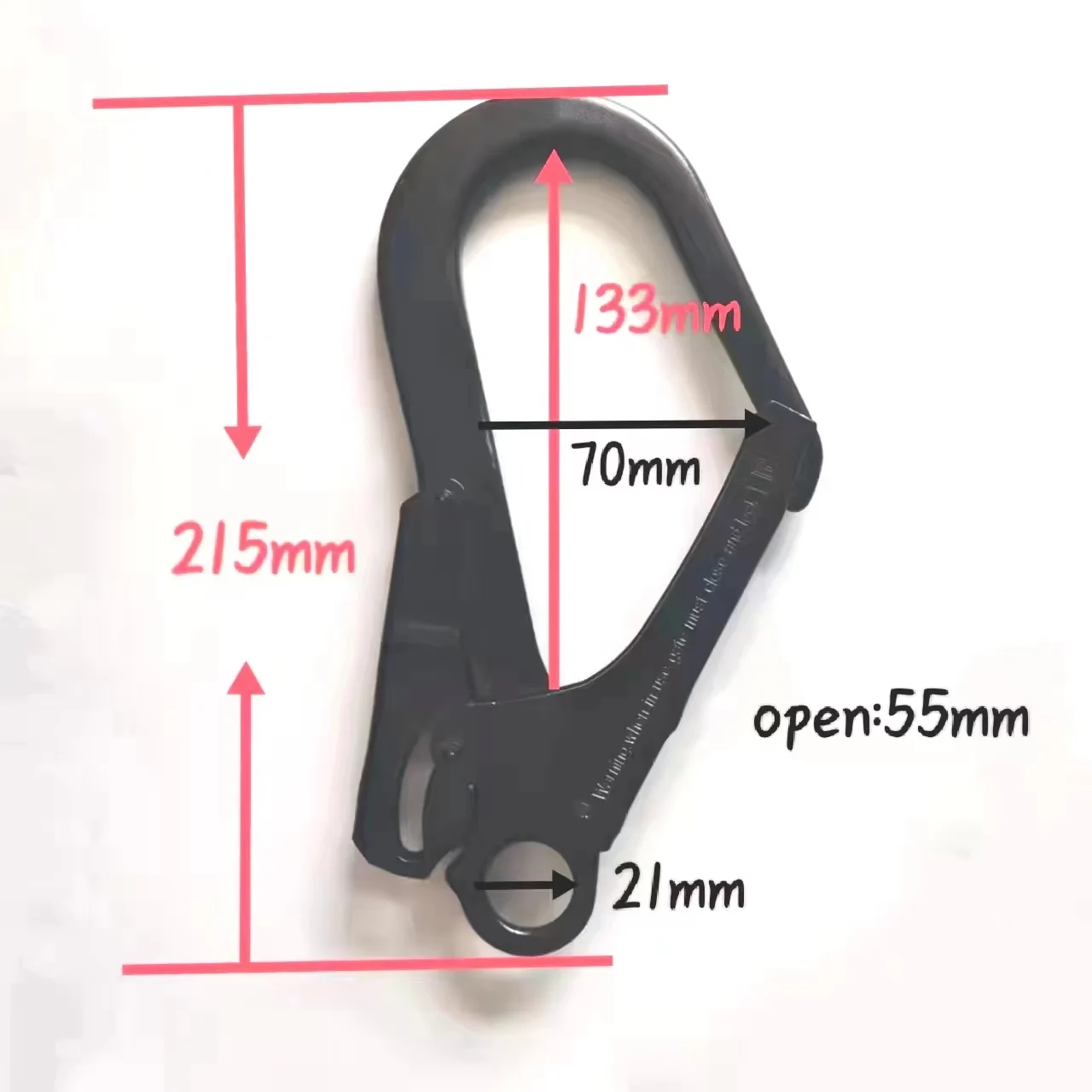 Attachments restraint Lanyard open senior rock climbing self-locking buckle mountaineering steel rebar scaffold hook CE certified steel spring snap hook