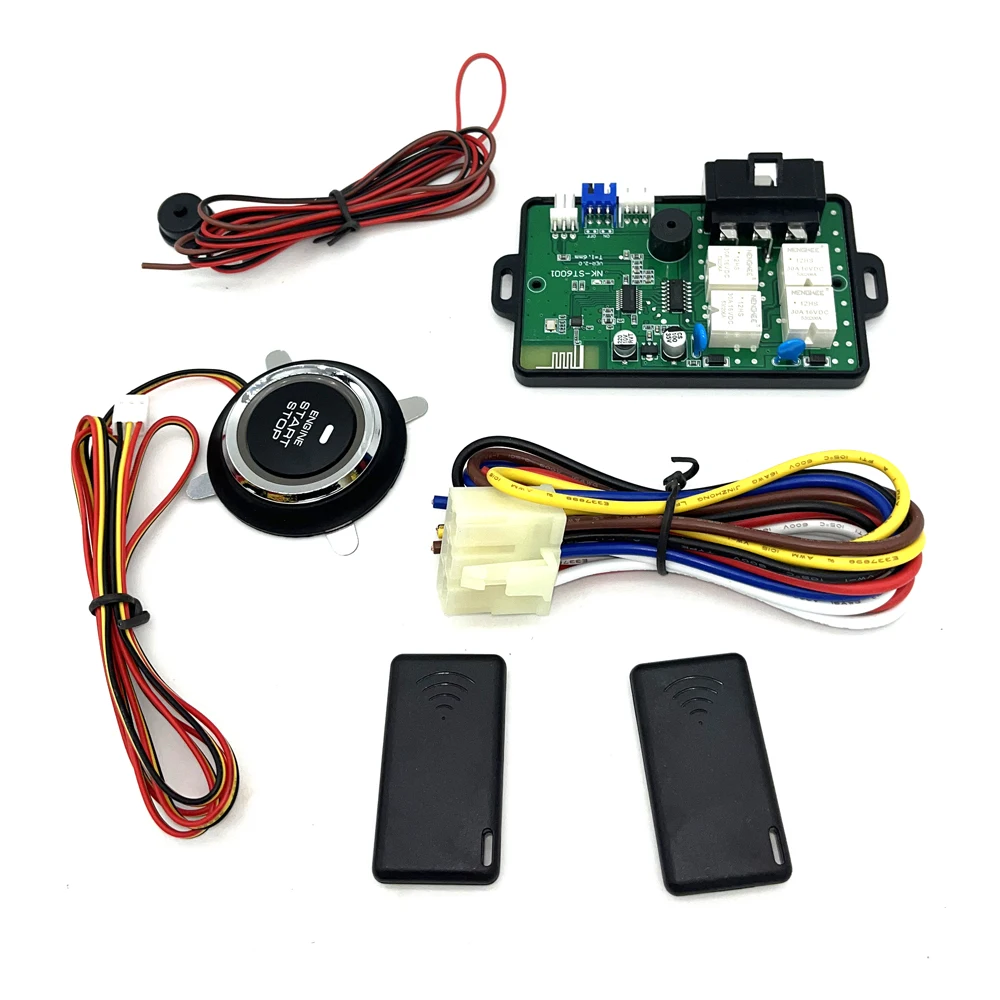 2023 EFHIPS Auto Car Alarm Car Engine Push Start Button Lock Ignition Starter Immobilizer Anti-theft System