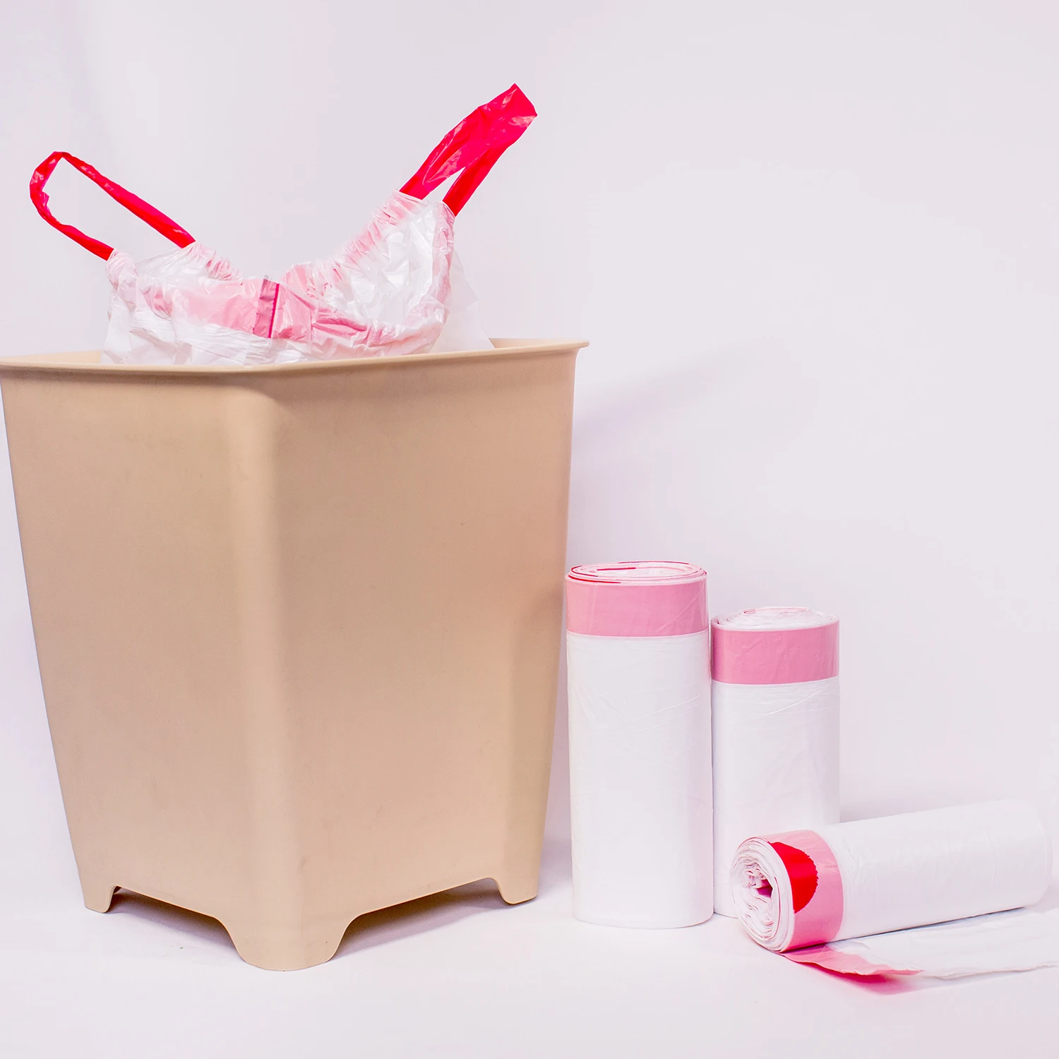 Wholesale 100% Biodegradable Trash Bag Compostable Corn Starch 13 Gallon White Bag Kitchen Garbage Bag Holder