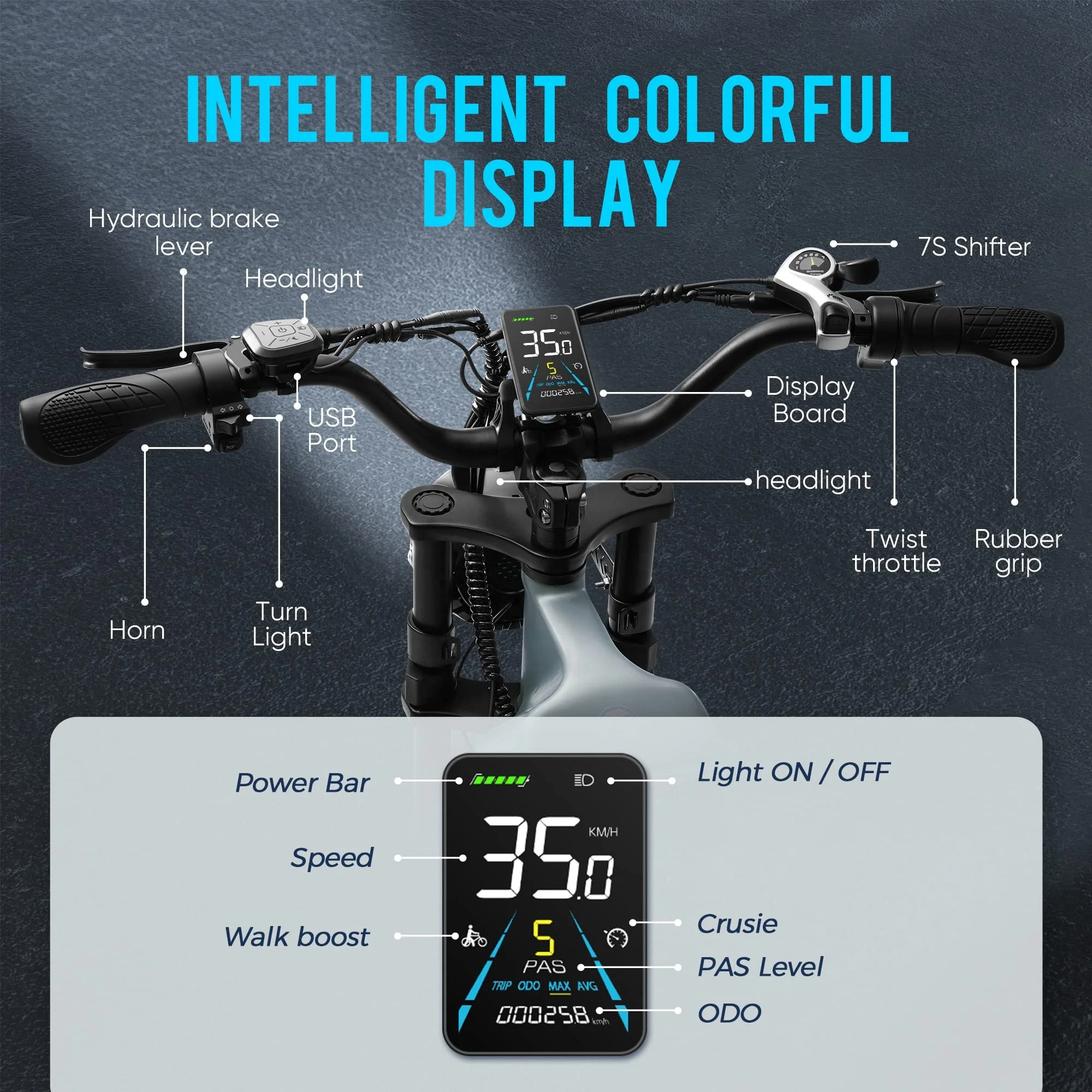 2023 Hot Sale 48v 60ah 1000W Electric Bike E Bike Long Range Electric Motorcycle Full Suspension  Bicycle With 20inch Fat Tire