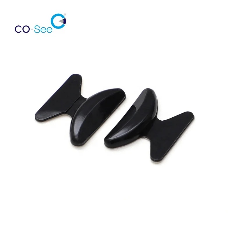 Butterfly Shape Soft Super Sticky Backing Silicone Anti-slip Eyeglass Nose Pads for Reading Glasses, Sunglasses