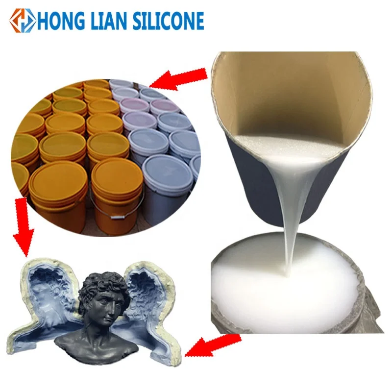 plaster statues molds casting rtv2 liquid silicone rubber tin cure silicone molds making silicone