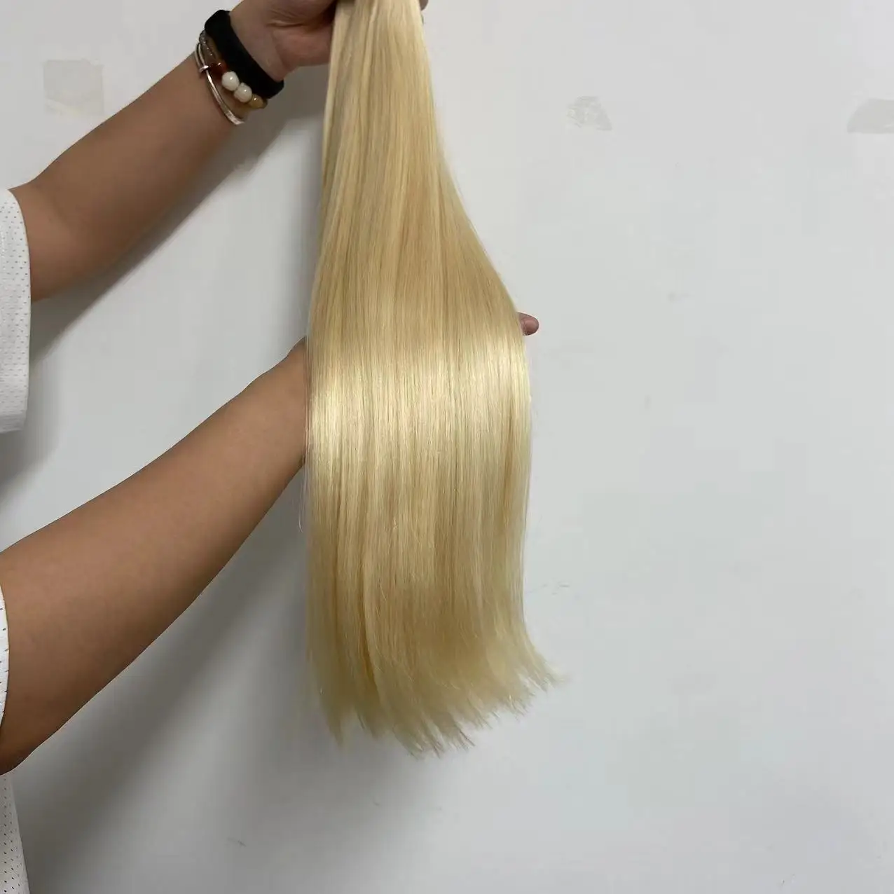 Double Drawn Raw Virgin Cuticle Aligned Human Hair Bundles #613 Blonde Straight Virgin Hair Cabelo