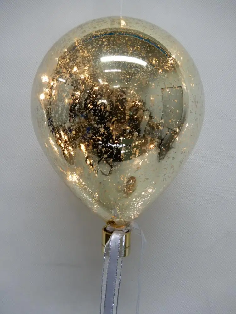 
High Quality Plastic Lighted Balloon PET Ornaments For Christmas Home Ornament 