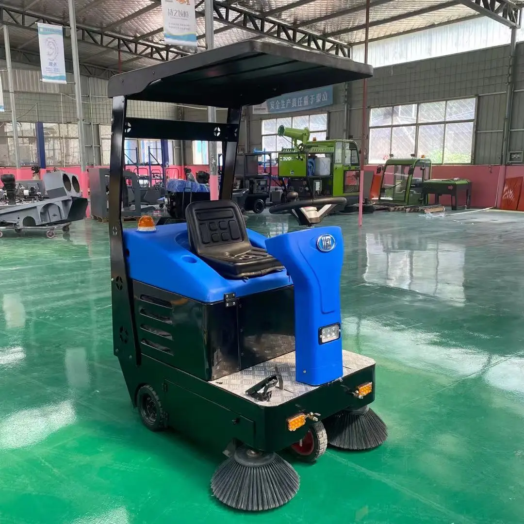 The new road sweeper is suitable for factories