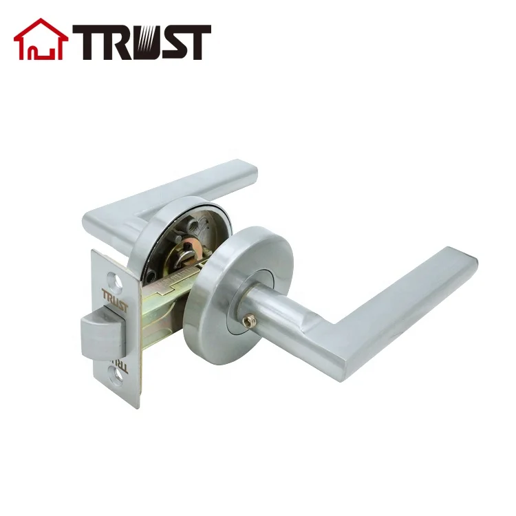 TRUST ZH036-PS-SC Satin Chrome Zinc Alloy Passage Door Handle