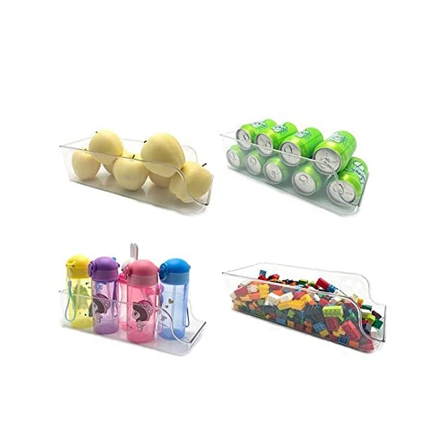 Easy to use transparent organizer kitchen milk storage refrigerator